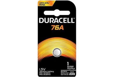Court Reporter Microphone Battery - Duracell PX76A Batteries - 12 pack