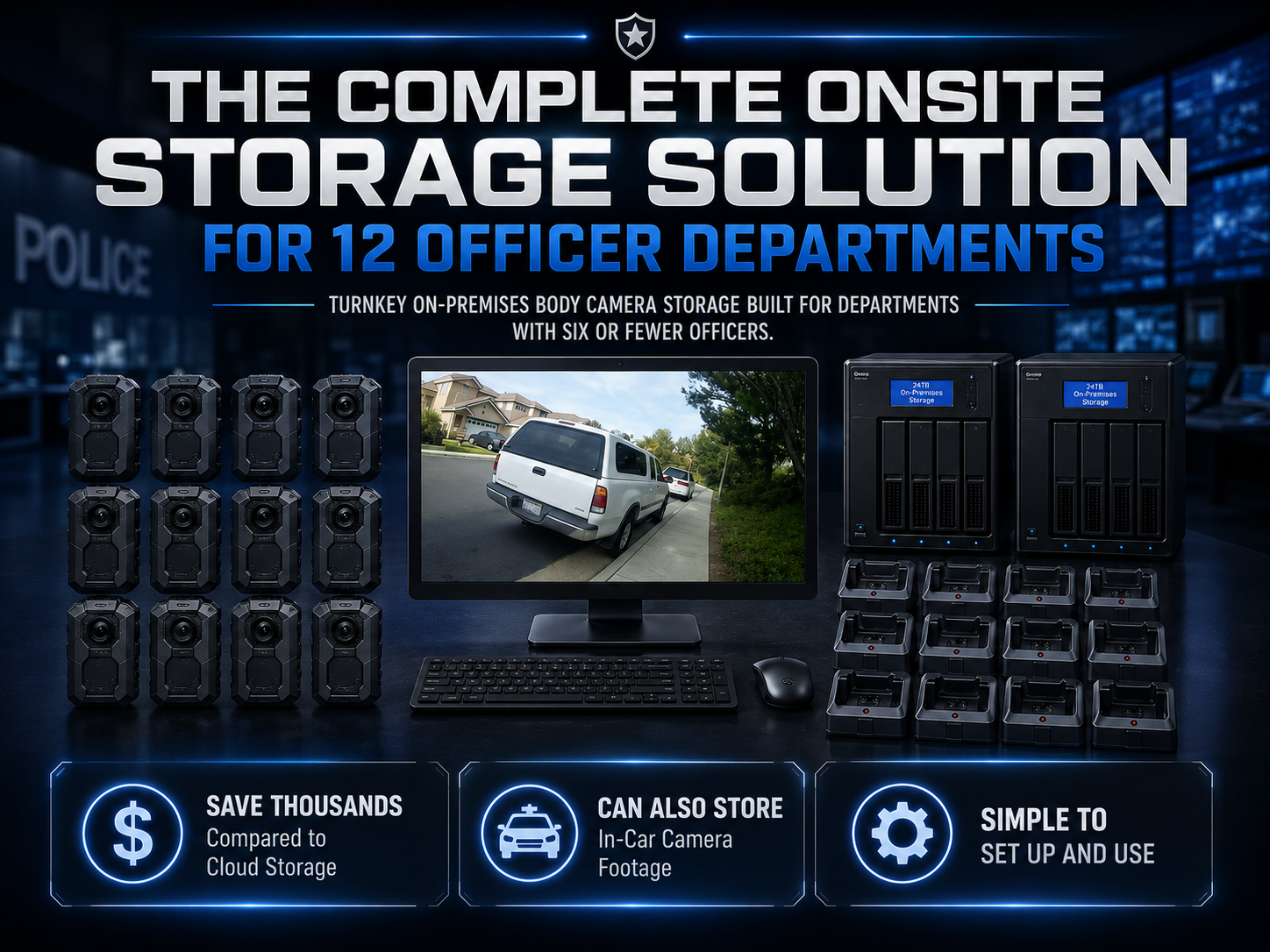 12-Officer Body Camera Package