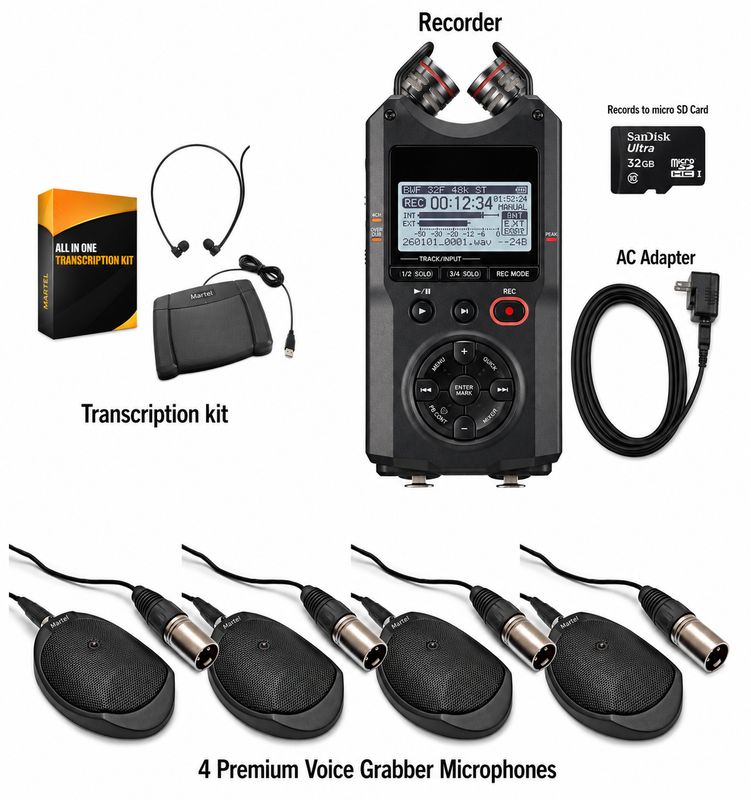 Ultimate Meeting Recorder Package + Transcription Kit