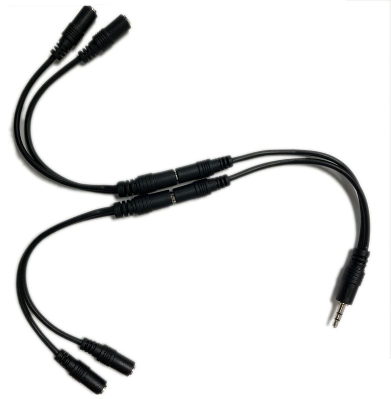 4 Female 1/8 to 1 Male 1/8 Custom Cable