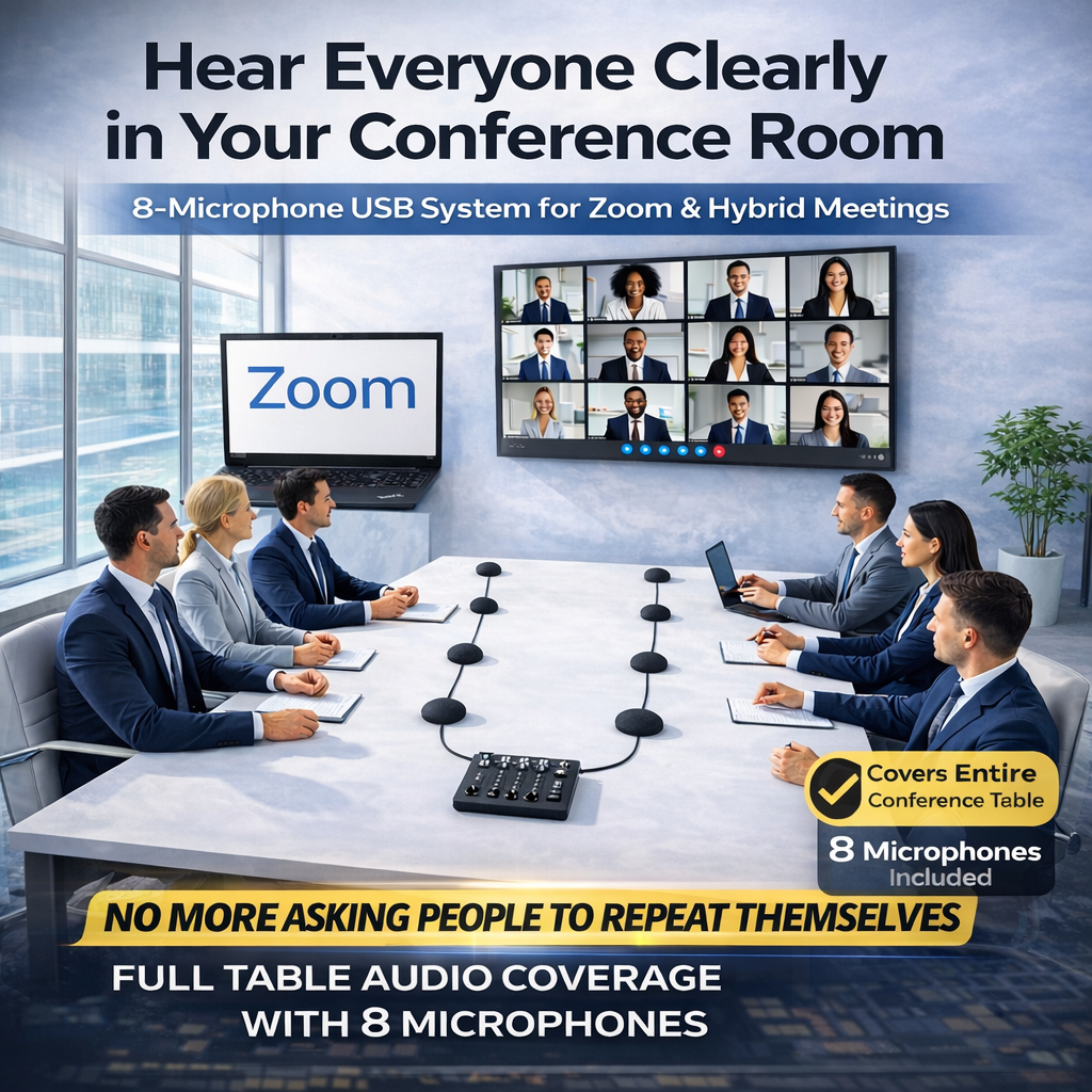 8-microphone Martel USB system product-gallery image