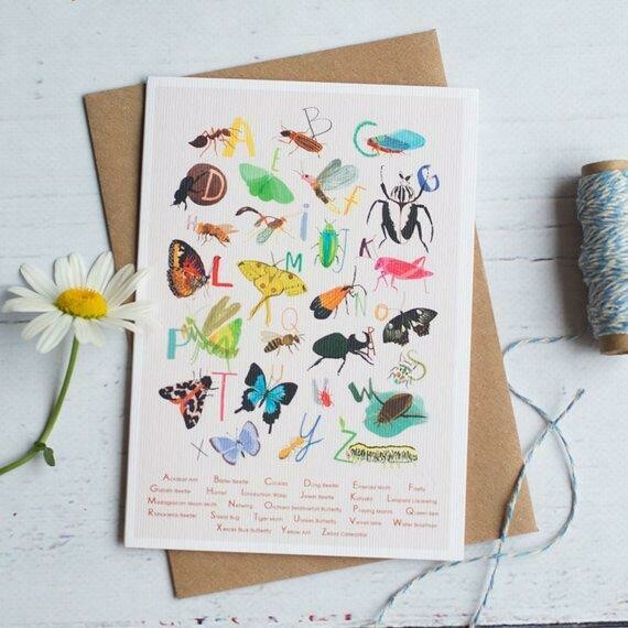 Insect Alphabet Card