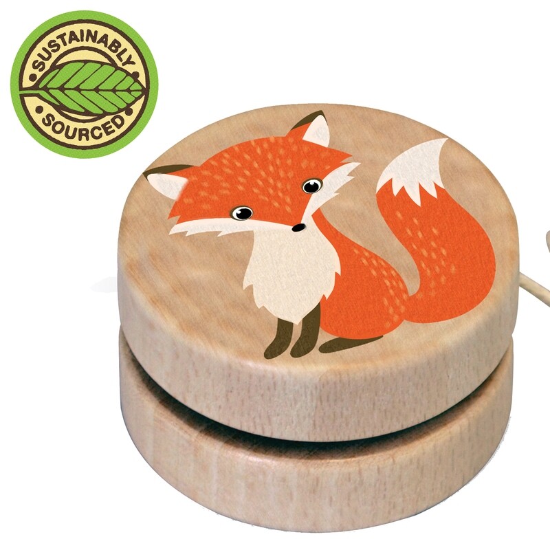 Wooden Wildlife Fox YoYo