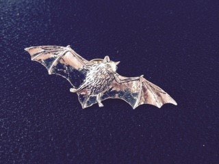 Pewter Pin Badge - Bat