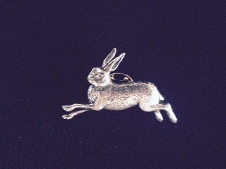 Pewter Pin Badge - Hare