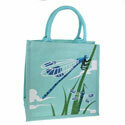 Jute Shopping Bag - Damselfly