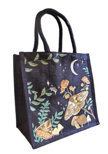 Jute Shopping Bag - Moths