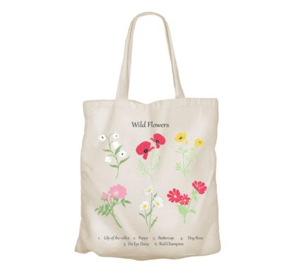 Wild Flowers Tote Bag