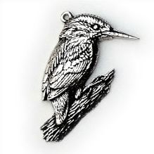 Pewter Keyring - Kingfisher