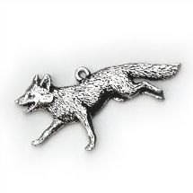 Pewter Keyring - Fox