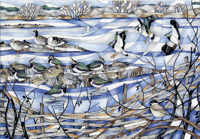 Winter Waders at Lackford Lakes  - Theobald