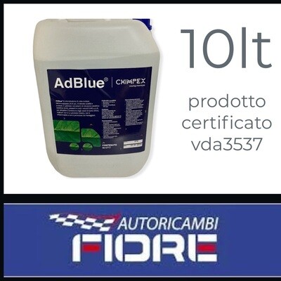 ADBLUE LATTA DA 10 LT CON IMBUTO TRAVASATORE iso 22241-1/2/3/4