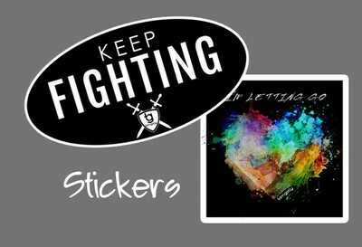KEEP FIGHTING & I'M LETTING GO DECALS