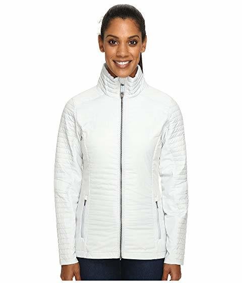 black leather jacket with white fur inside