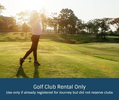 Golf Club Rental Only