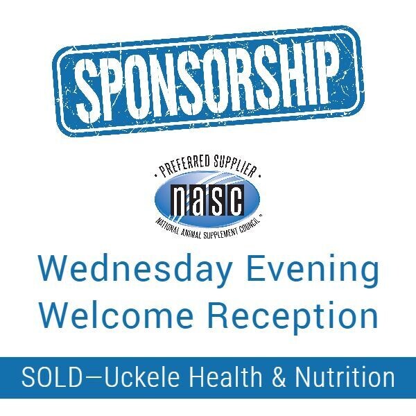 Sponsorship: Wednesday Evening Welcome Reception