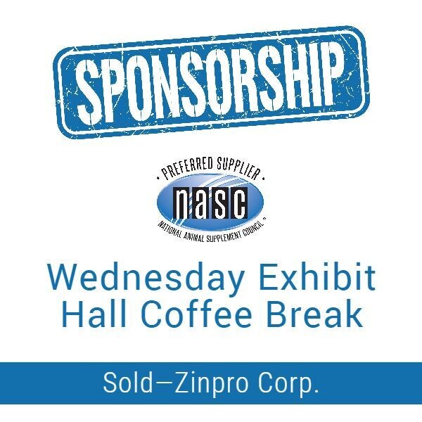 Sponsorship: Wednesday Exhibit Hall Coffee Break