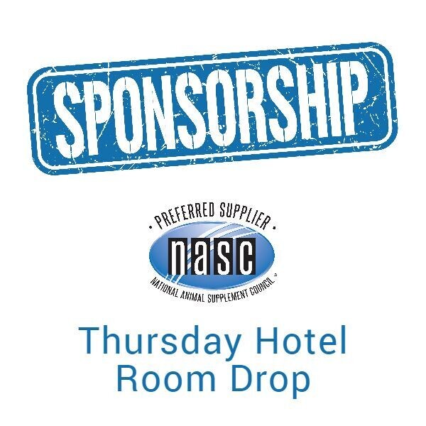 Sponsorship: Thursday Hotel Room Drop