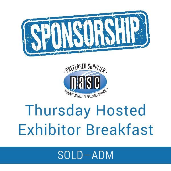 Sponsorship: Thursday Hosted Exhibitor Breakfast