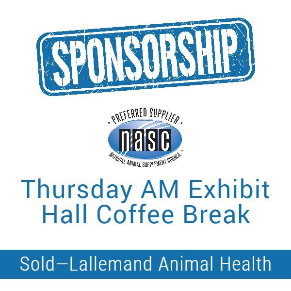 Sponsorship: Thursday Morning Exhibit Hall Coffee Break