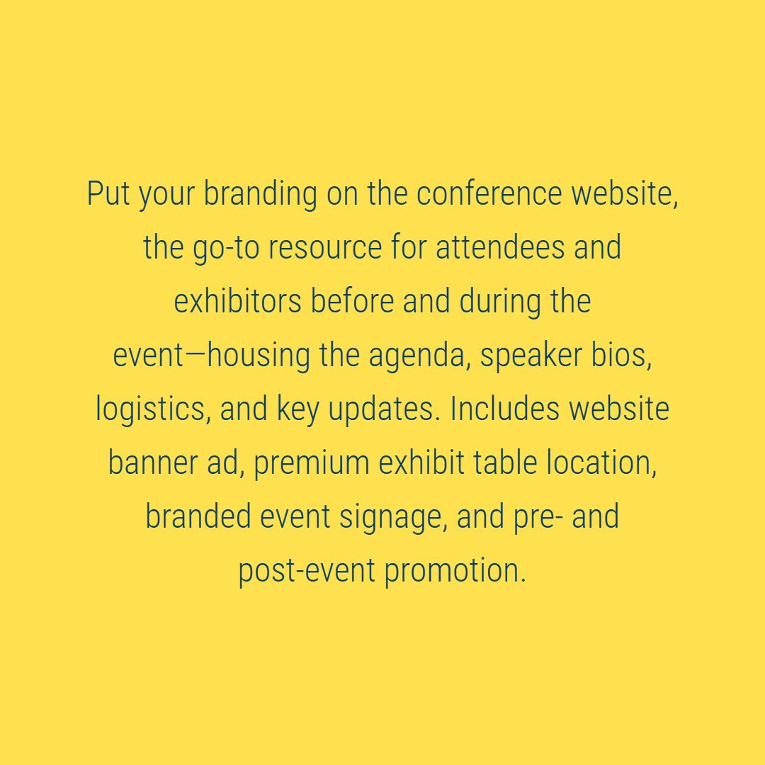 Sponsorship: Conference Website