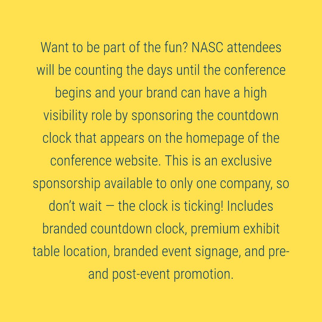 Sponsorship: Countdown Clock