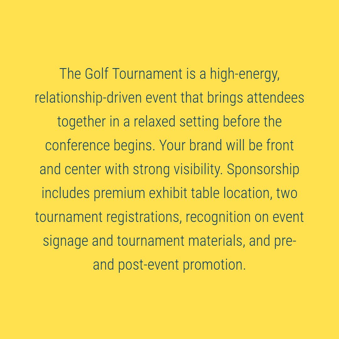 Sponsorship: Golf Tournament Sponsor