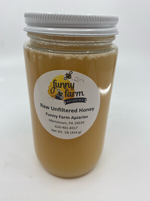 Funny Farm Apiaries 1 lb raw unfiltered honey PP
