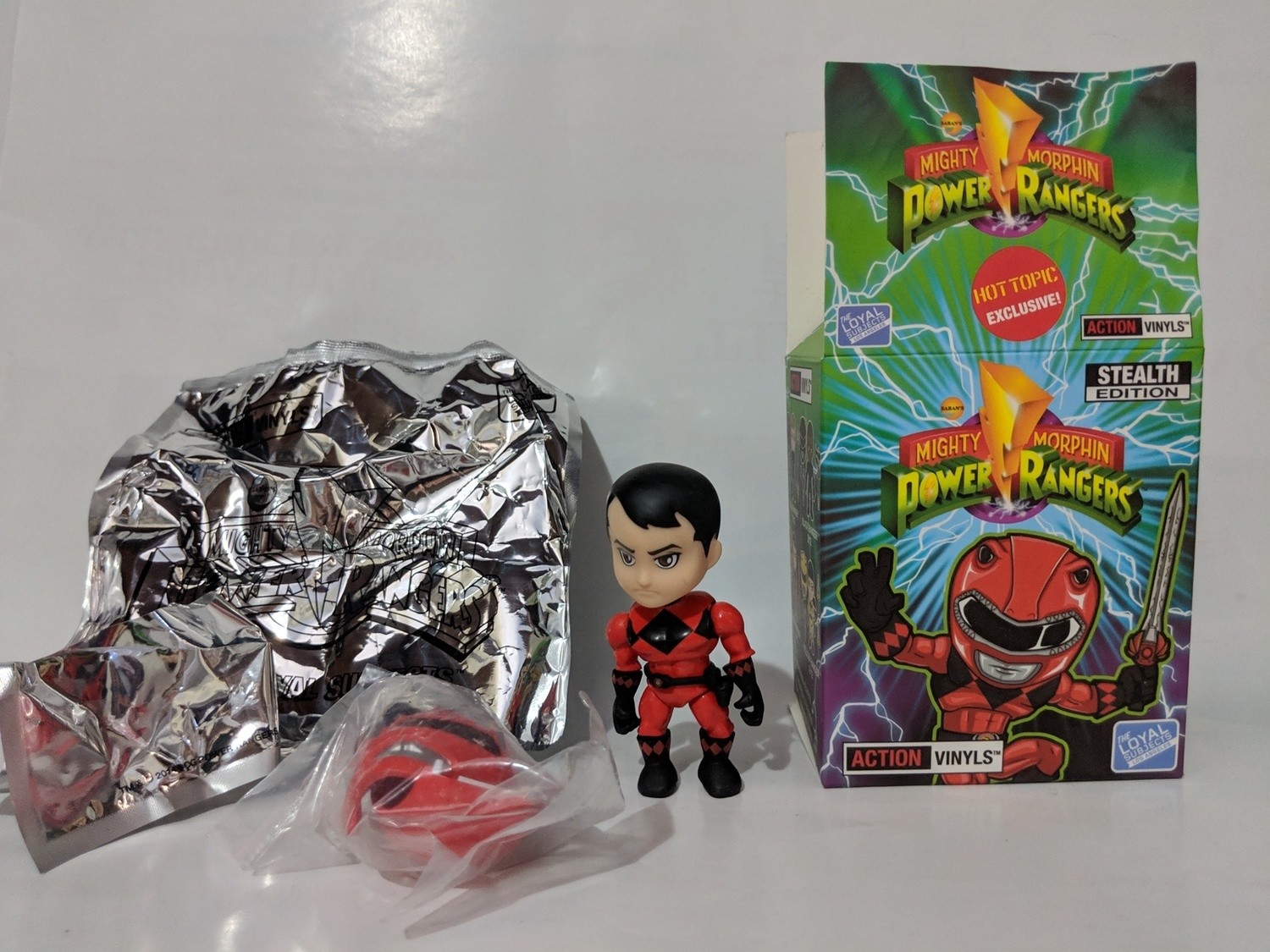 Loyal Subjects Mighty Morphin Power Rangers Stealth Red Ranger Hot Topic Ex. 