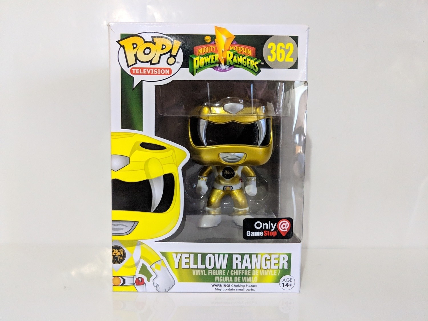 Pop Vinyl Yellow Ranger Metallic 362 (damaged)