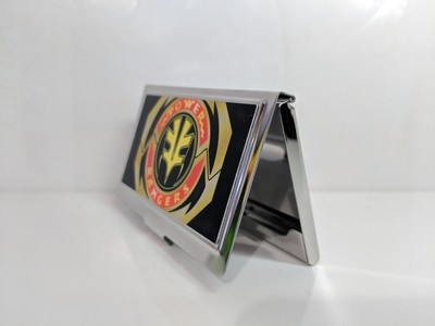 Brand New in box Mighty Morphin Power Ranger: white Ranger Business card holder view 2 - Mighty Toys Australia