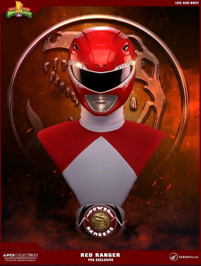 Power Rangers - Red Ranger Life Sized Bust PCS Exclusive FULL SIZE