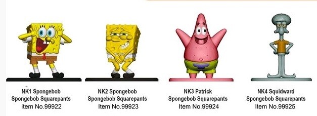 Nickelodeon - Nano Metalfigs Spongebob Squarepants Set of 2