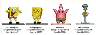 Nickelodeon - Nano Metalfigs Spongebob Squarepants Set of 2