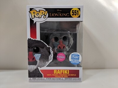 Pop Vinyl the lion king rafiki flocked Funko Limited Edition