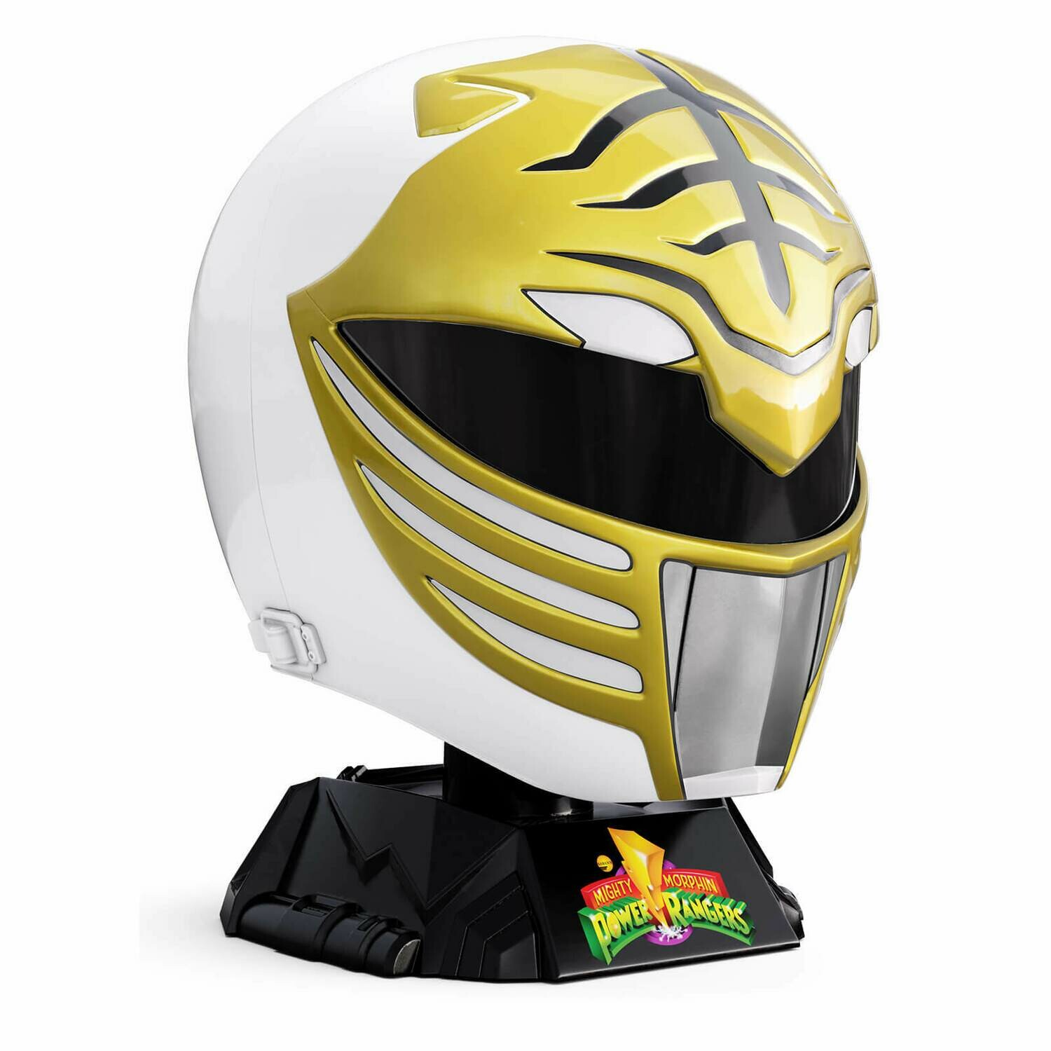 Hasbro Power Rangers Lightning Collection Mighty Morphin White Ranger Helmet 1:1 Scale Wearable Helmet​ (Box Opened)