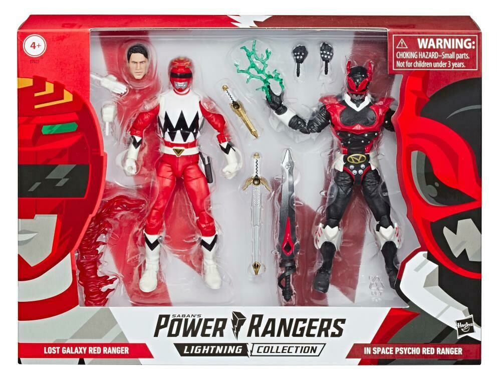 Hasbro Power Rangers Lightning Collection Red Ranger &amp; Psycho Red Ranger Two-Pack