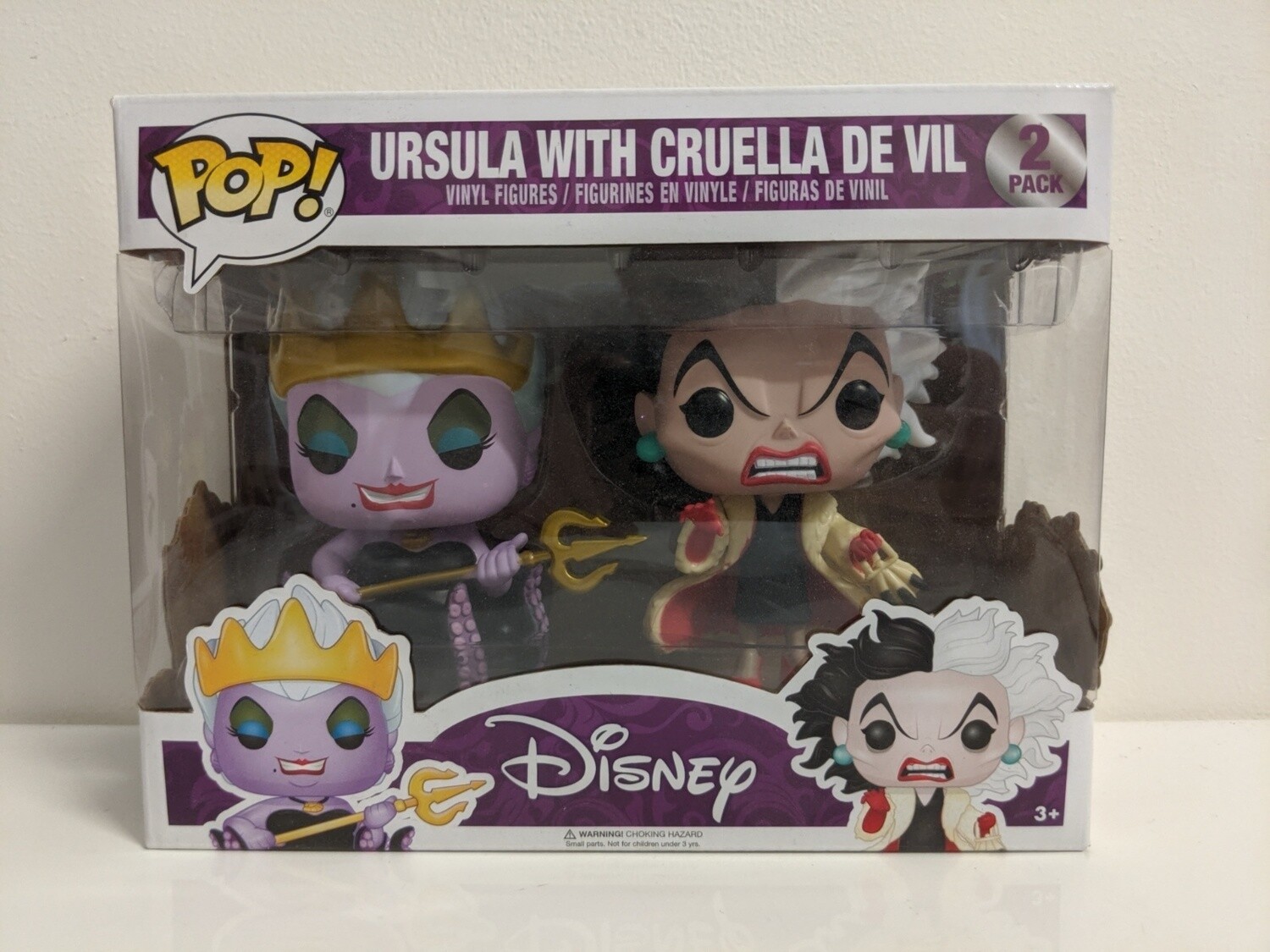 Ursula and Cruella De Vil Disney Pop Vinyl 2pack
