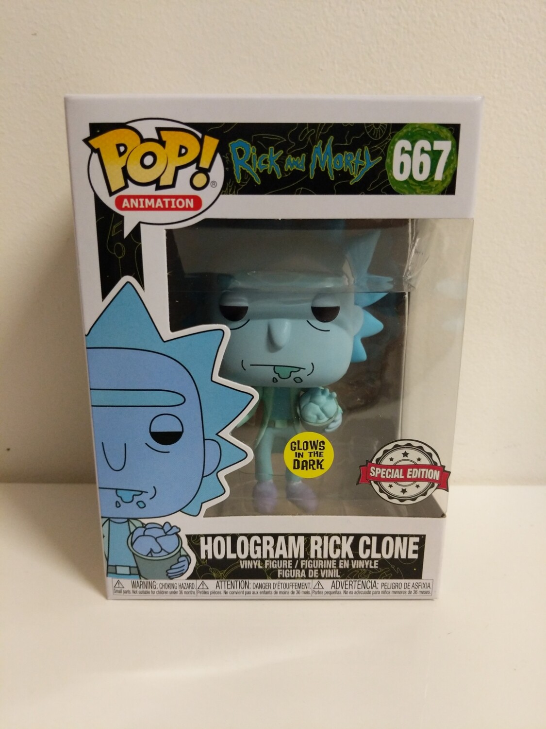 Rick and Morty - Hologram Rick Clone Pop! Vinyl 667