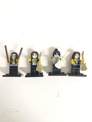 Lego Minifigure Kiss set of 4