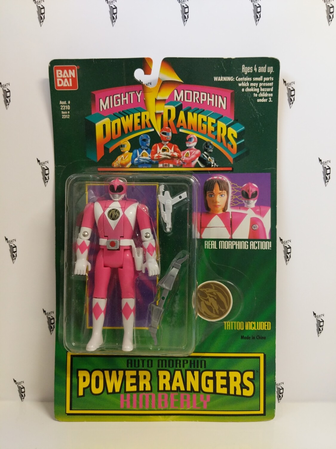 Mighty Morphin Power Rangers: Pink Ranger Auto Morph Flip Head 1993 version