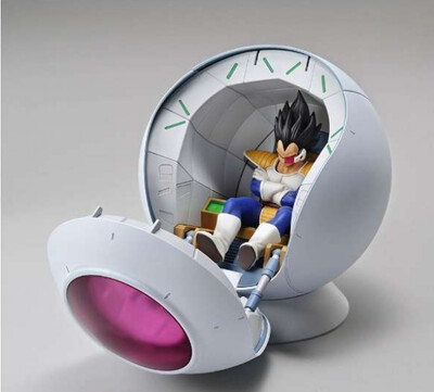 DRAGON BALL - FIGURISE MECHANICS - SAIYAN SPACE POD WITH VEGETA SPACESHIP