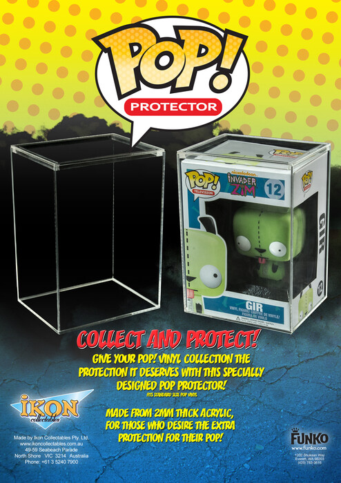 4&quot; Pop! Vinyl - Pop! Protector Acrylic Box Hard Case Pop Protector (2mm Acrylic Box)