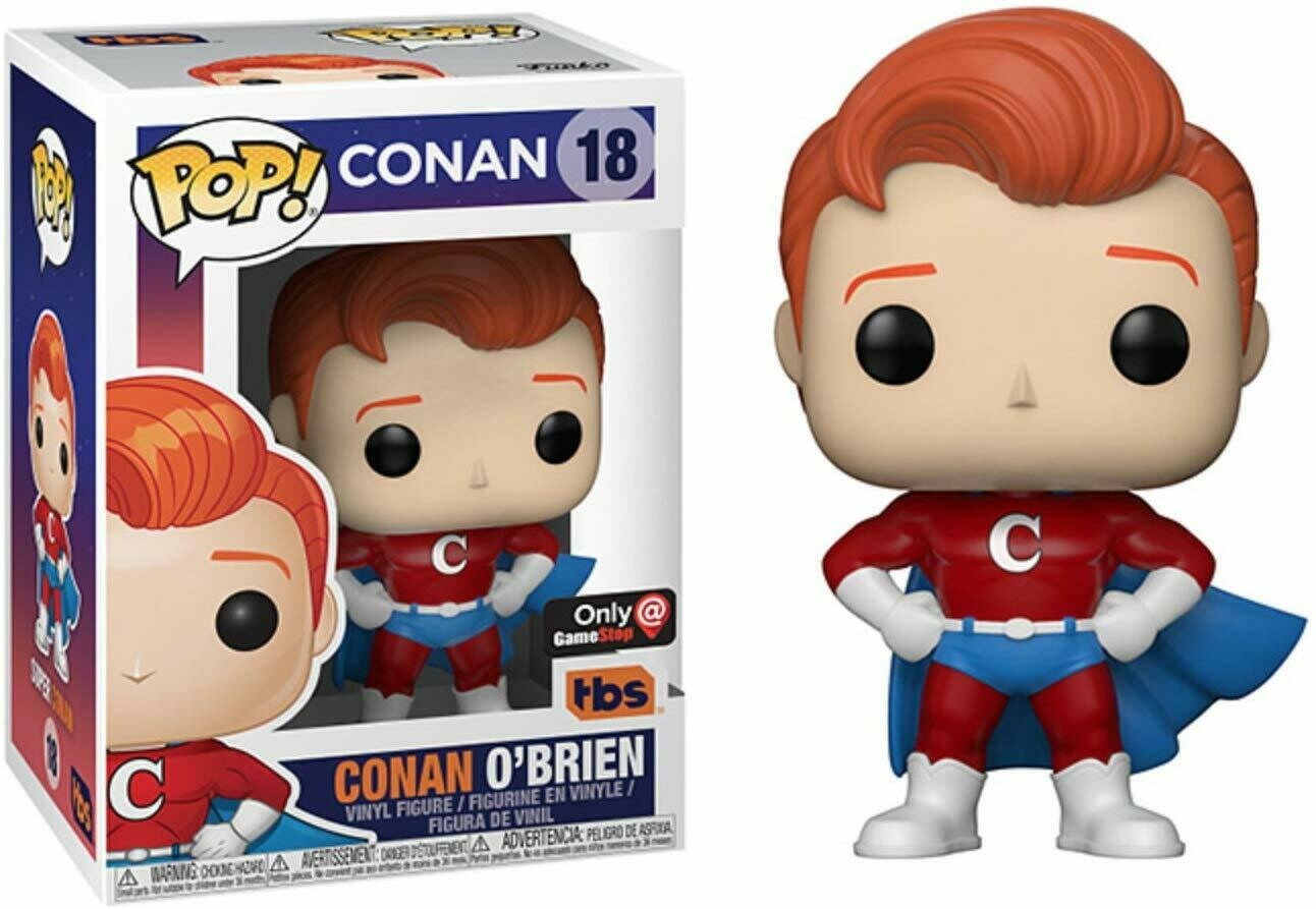 Funko Pop! Conan O&#39;Brien Superhero Exclusive Pop Vinyl Figure
