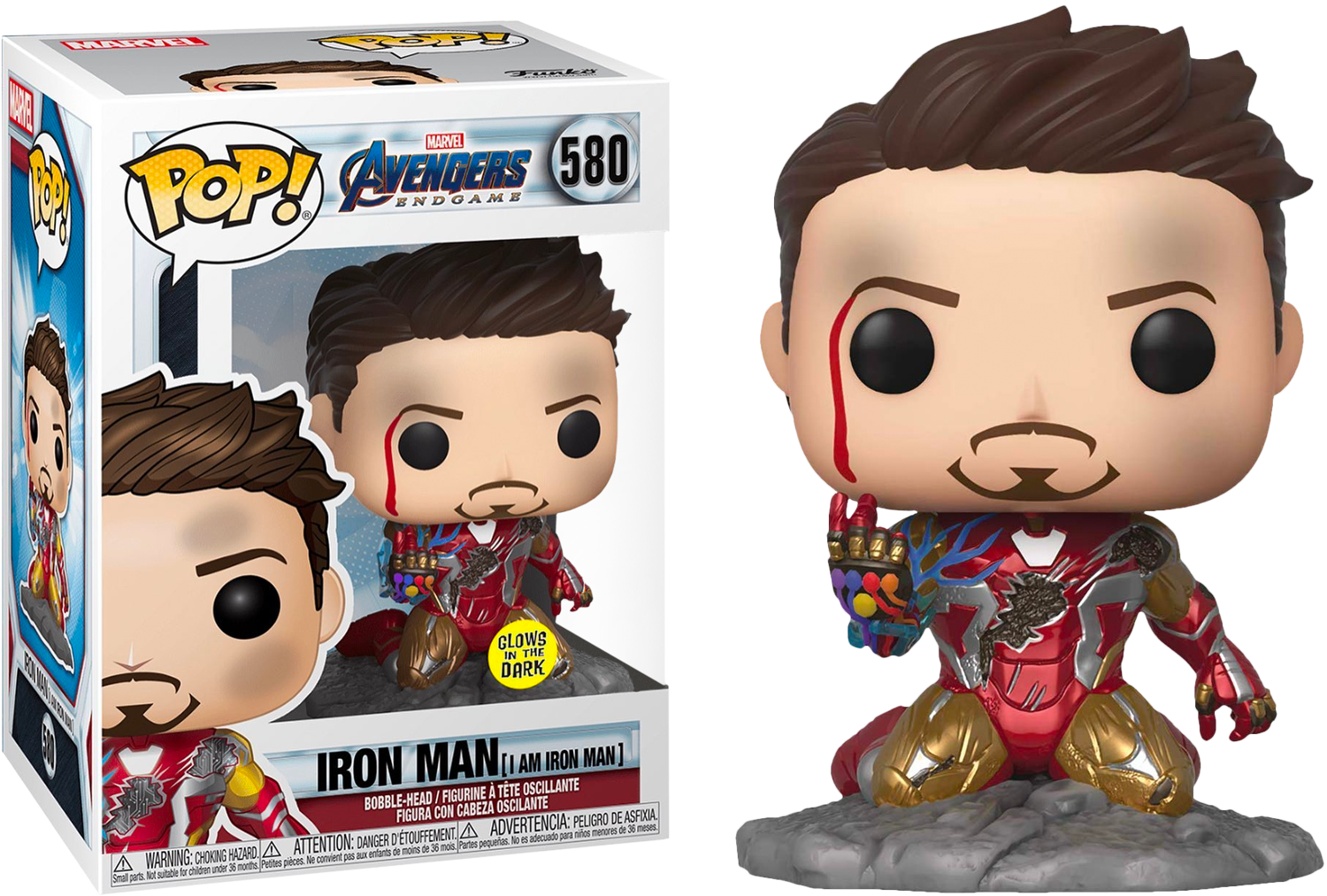 Avengers 4: Endgame - I Am Iron Man Glow in the Dark Deluxe Pop! Vinyl Figure