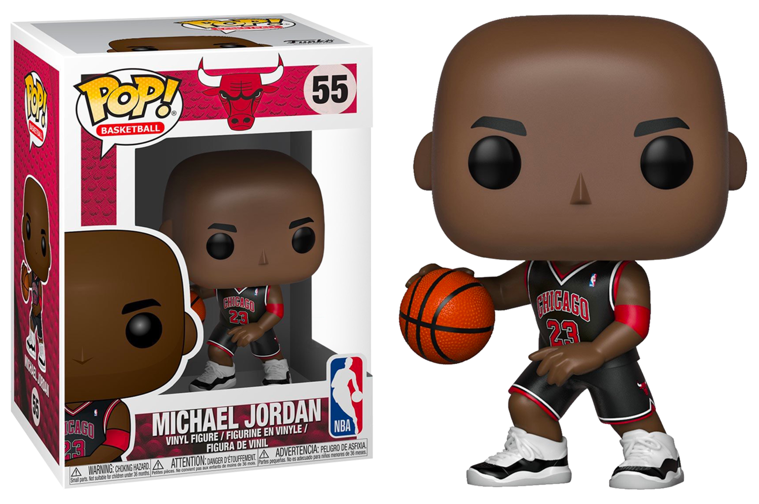 NBA Basketball - Michael Jordan Chicago Bulls Black Uniform Pop! Vinyl Figure