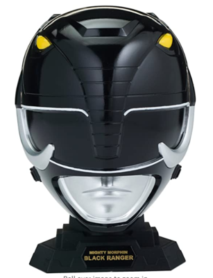 Power Rangers Legacy Mighty Morphin Black Ranger Helmet Display 1/4 Size