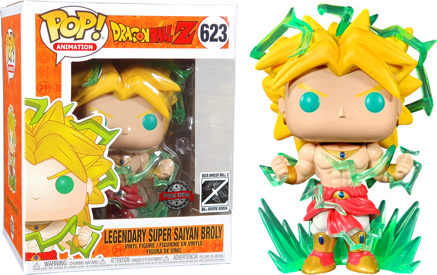 Dragon Ball Z - Legendary Super Saiyan Broly Super Sized 6” Pop! Vinyl Figure