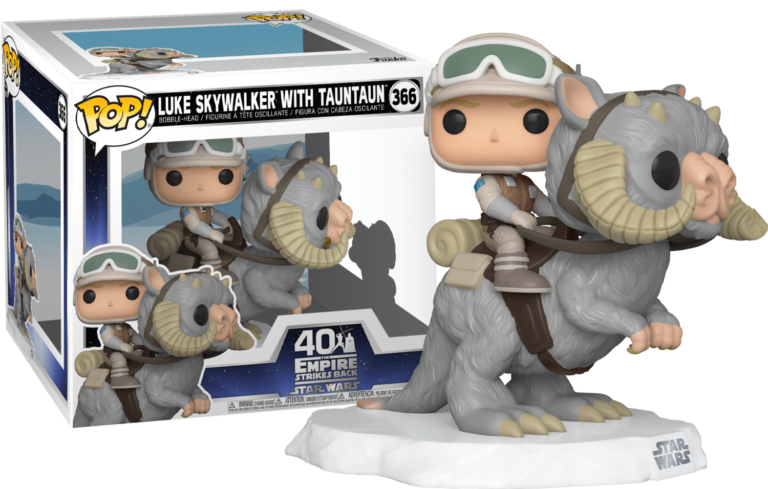 STAR WARS EPISODE V: THE EMPIRE STRIKES BACK - LUKE SKYWALKER ON TAUNTAUN DELUXE POP! VINYL FIGURE