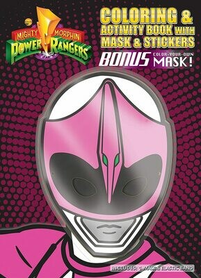 Activity Bundles Children&#39;s Pink Ranger Mask with Matching Coloring Book